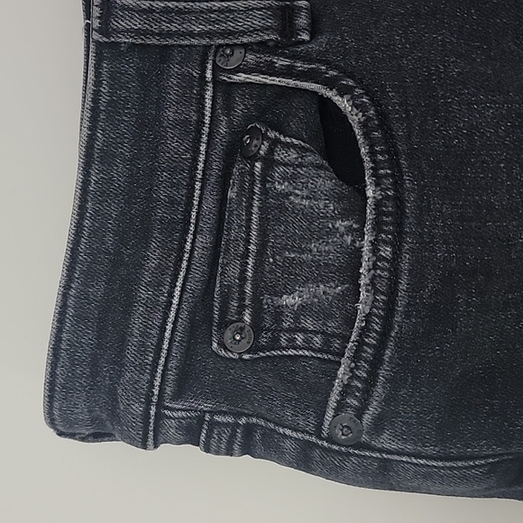 NWOT rag & bone Nina high-rise shorts in washed black - Picture 5 of 10